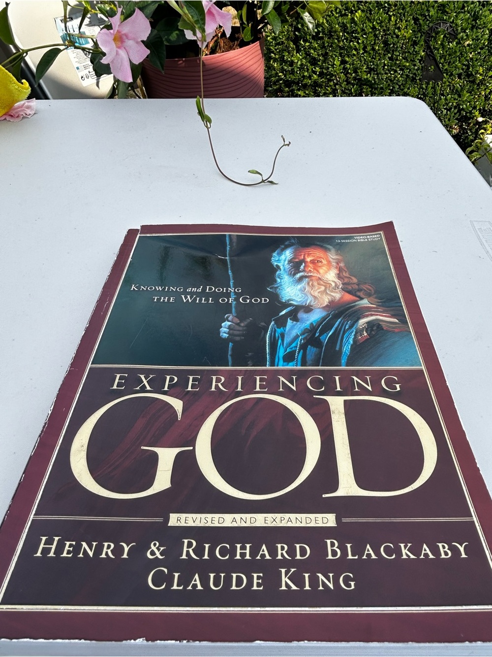 Experiencing God Poster - Maroon and Cream